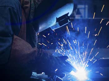 Man providing welding services